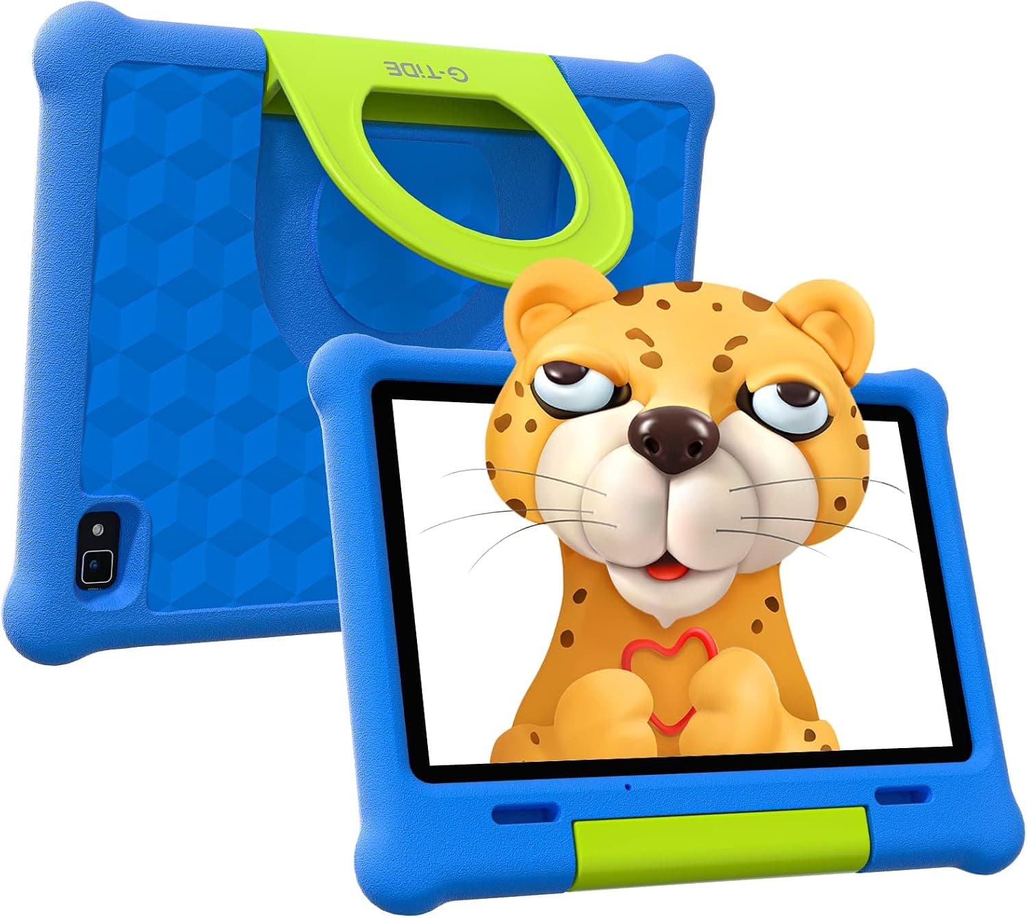 G-TiDE Kids Tablet, 10.1 inch Android 11 Tablet for Kids, 32GB ROM, Quad-Core, HD Dual Camera, WiFi Bluetooth, Parental Control, Kids App Klap with Kid-Proof Case and Screen Protector, Blue