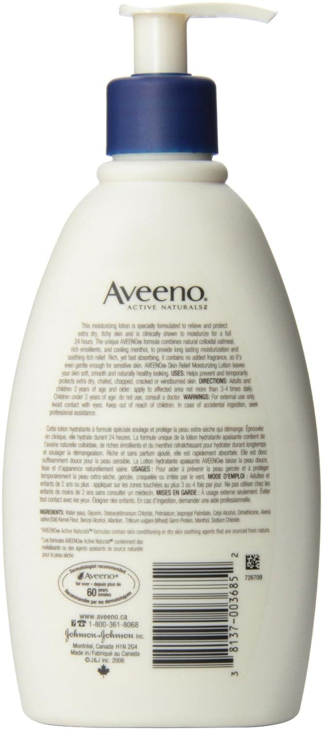 Aveeno Active Naturals Skin Relief Moisturizing Lotion, 12-Ounce