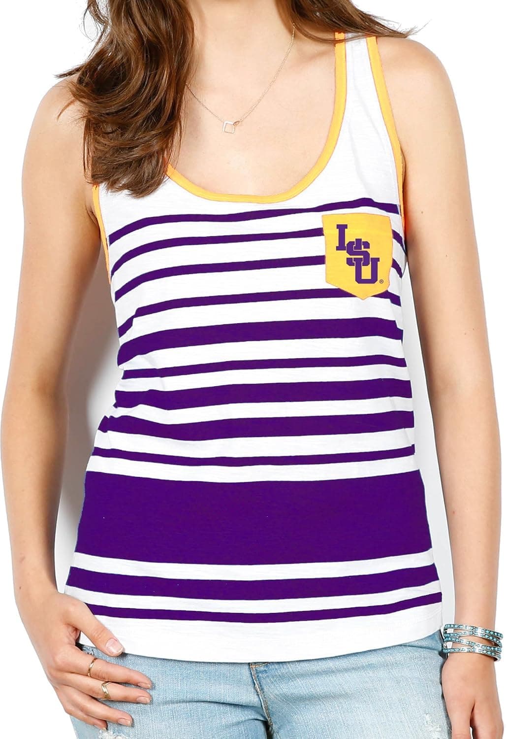 NCAA Women's Variegated Stripe Pocket Tank