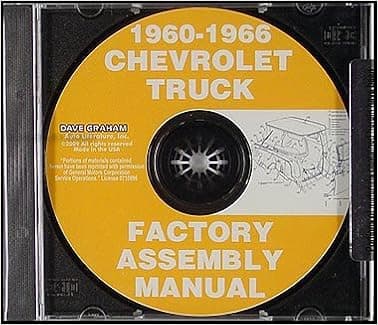 1960-1966 Chevrolet and GMC Pickup Truck Assembly Manual on CD-ROM