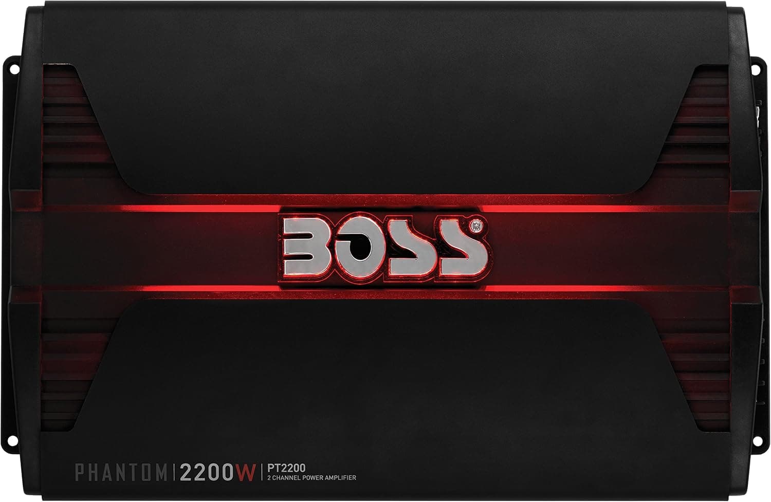 BOSS Audio Systems PT2200 Phantom 2200 Watt, 2 Channel, 2 4 Ohm Stable Class AB, Full Range, Bridgeable, Mosfet Car Amplifier with Remote Subwoofer Control