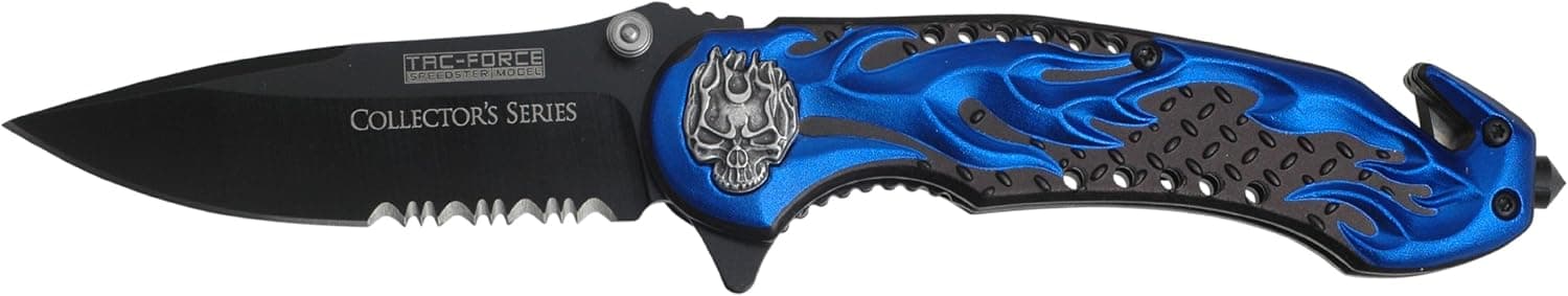 TAC Force Tf-736Bl Assisted Opening Knife, 4.5-Inch Closed