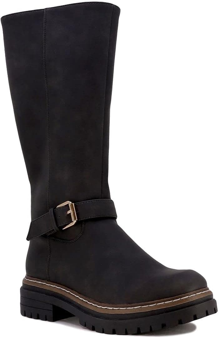 Nautica Women's Riding Boots Tall Shaft Knee High Dress Boot