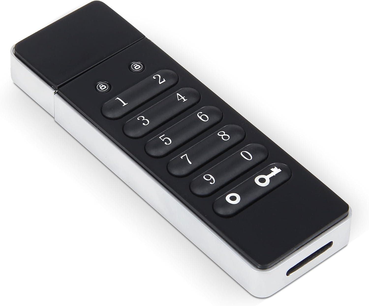 Dyconn USB 3.0 256 Bit AES Encrypted Flash Drive with Backlite Keypad 64GB or 128GB Full Zinc Alloy Weather Resistant (EPD64)
