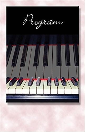 Recital Program #37 - 25 Pkg