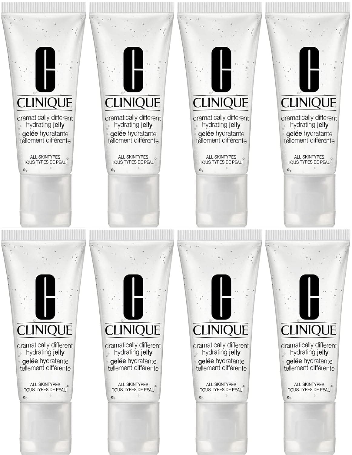 Clinique Dramatically Different Hydrating Jelly Lot of 8 0.5 oz/15 ml Tube Total 4.0 oz/ 120 ml