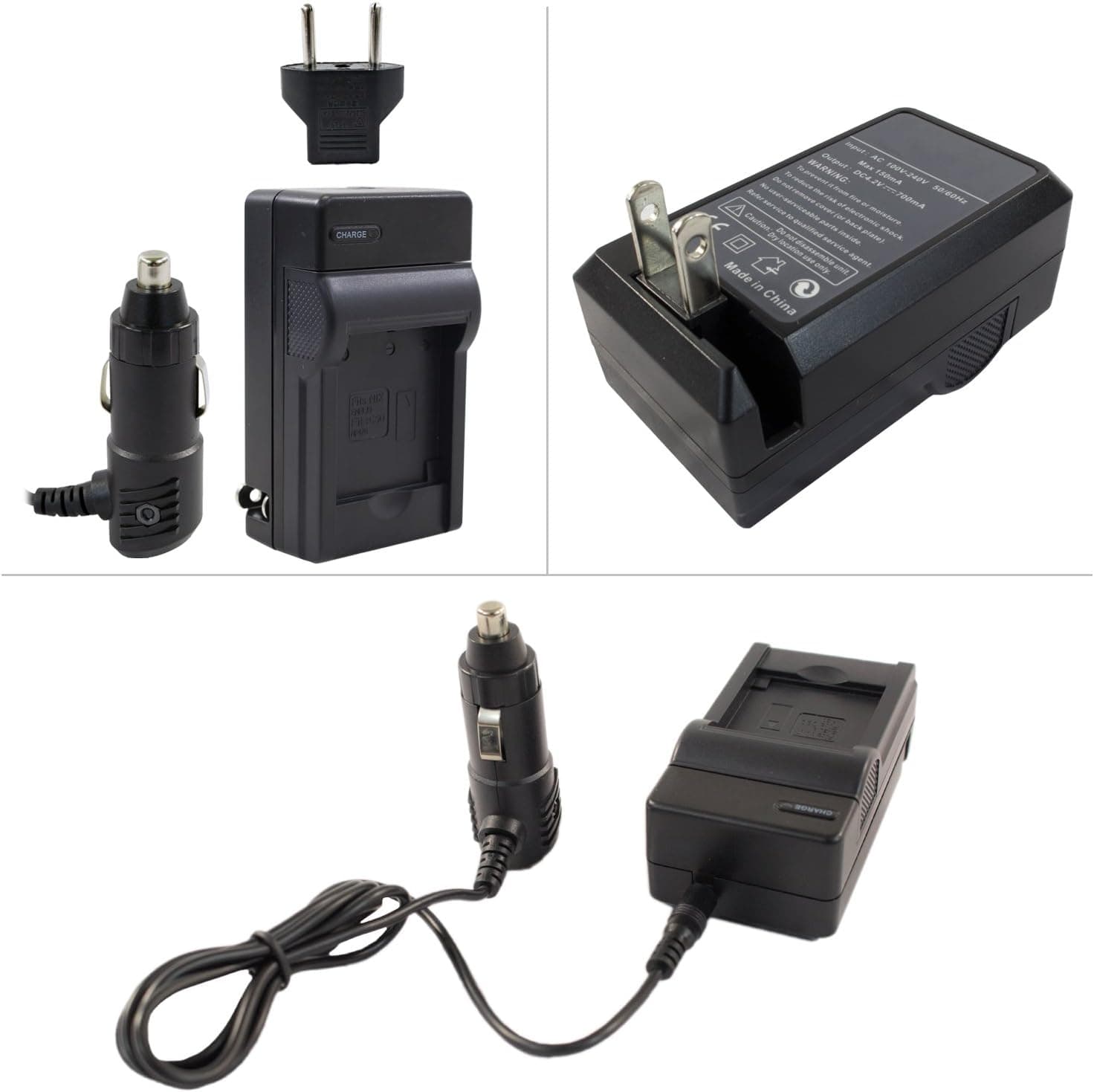 2 Pack of Replacement Batteries For Canon NB-6LH NB-6L 1200MAH Each + 110/220 Ac/Dc Rapid Travel Charger + Deluxe Hard Case + Free Pack Of LCD Screen Protectors For Canon Powershot S95, SD4000 IS, ELPH 500 HS, SX600 HS, SX610 HS, SX710 HS Digital Camera