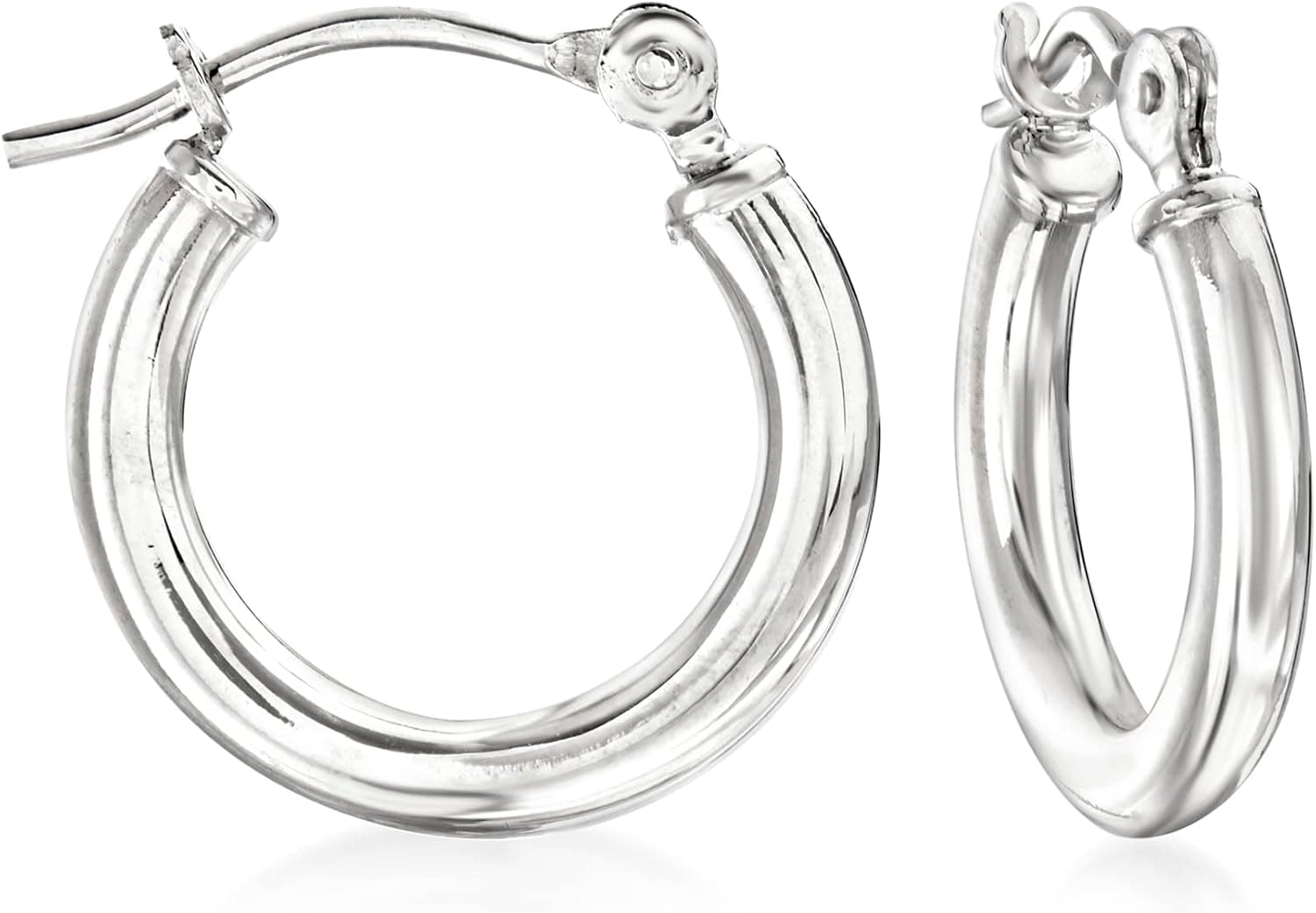 Ross-Simons 1.5mm 14kt White Gold Small Hoop Earrings
