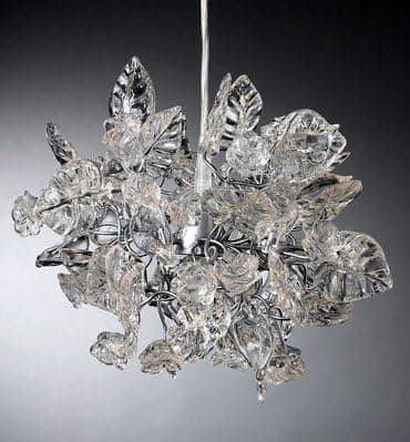 Pendant Lamps - Transparent Floral Lampshades - Hanging Decorations - Chandelier -Home Decor Kitchen & Dining Room Lighting