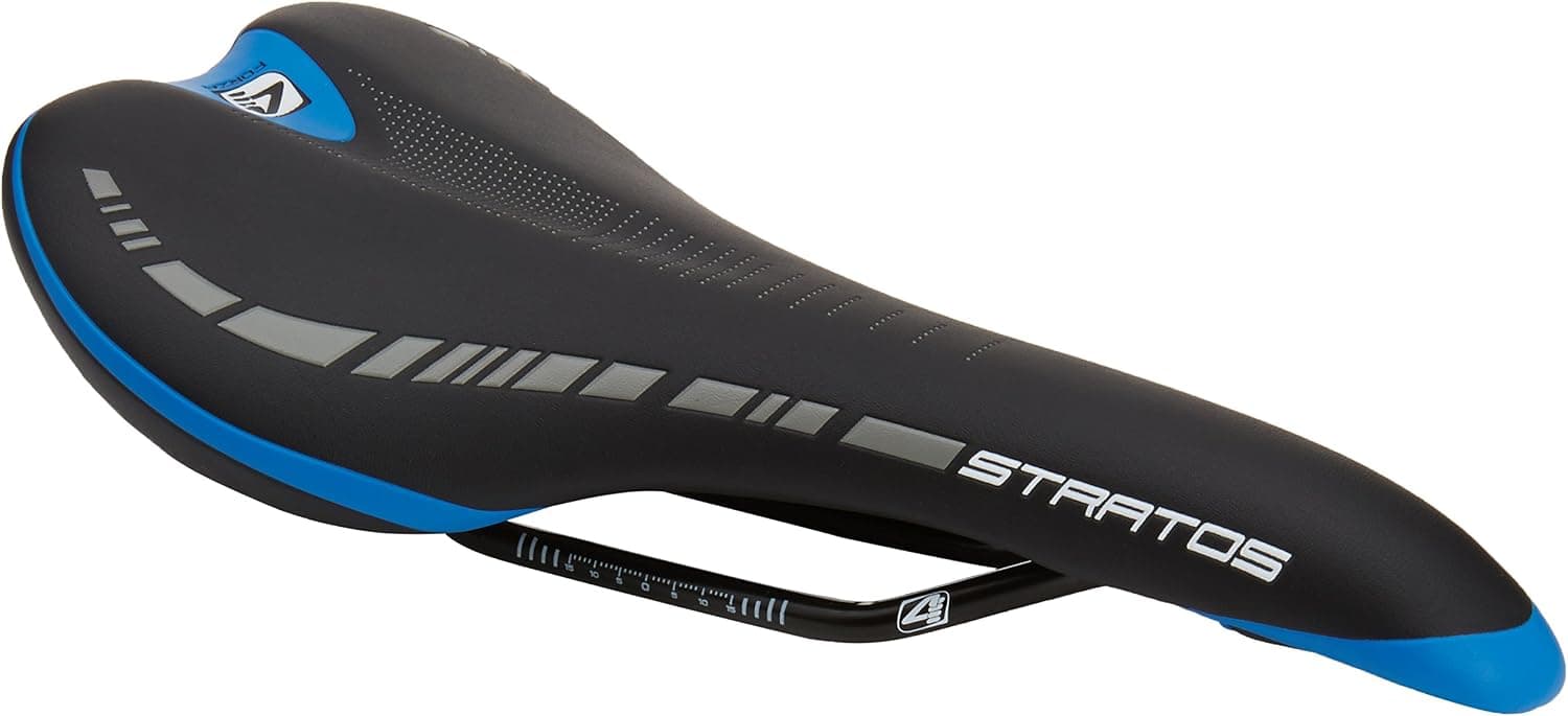 4ZA Men's Stratos Light Steel Rail Saddle