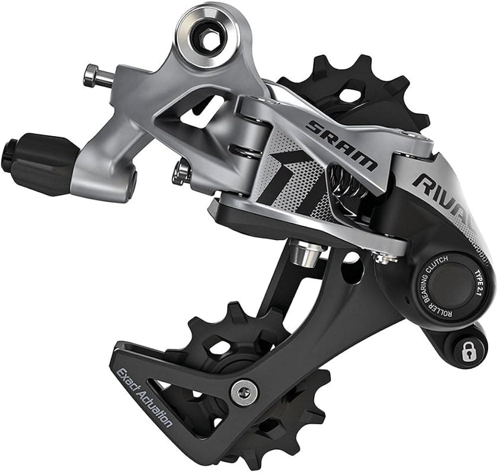 SRAM  Rival1 Type 2.1 Mountain Bicycle Rear Derailleur Medium Cage Gray