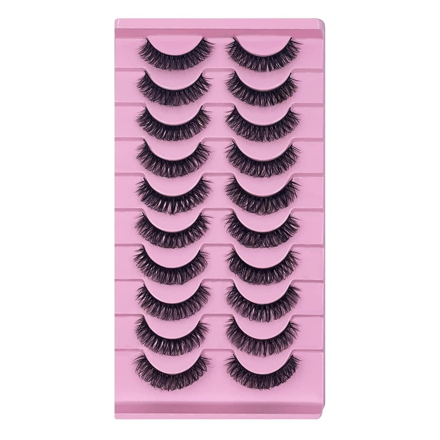 Alyxxndra Russian False Eyelashes D-curl Lashes Fluffy Natural 3D Faux Mink Eyelash Reusable Thick Russian Strip Lashes Extensions (TK01)