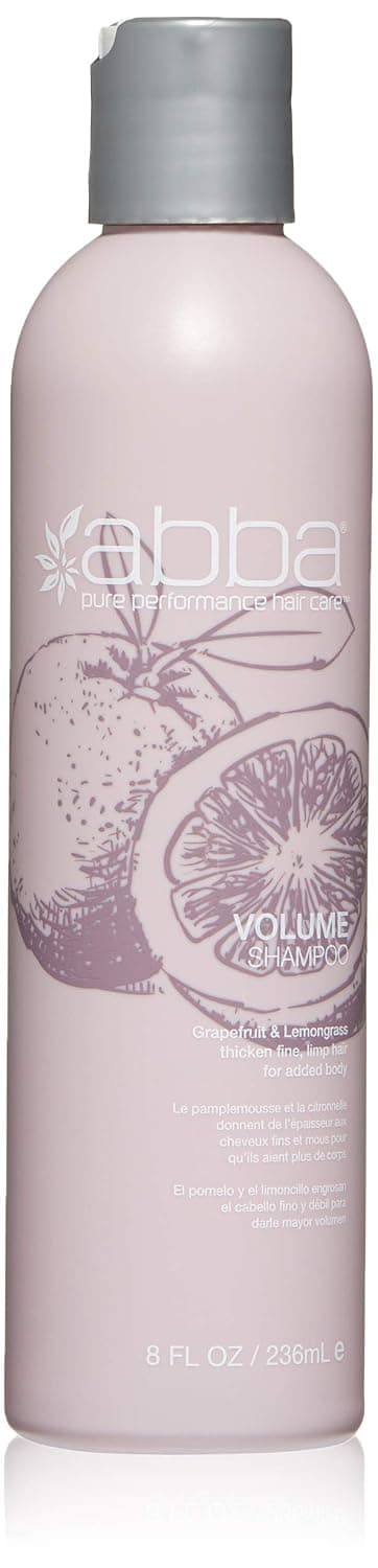 ABBA Volume Shampoo, Grapefruit & Lemongrass, Adds Volume & Thickness to Fine, Limp Hair