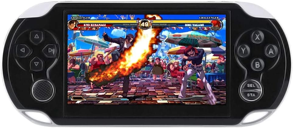 DREAMHAX Coolbaby Handheld Game Console with Free 10000 Games, Portable Video Games with 8GB + 32GB Storage, Classic Arcade Retro Game Player Birthday Gifts Presents (4.3" Screen)