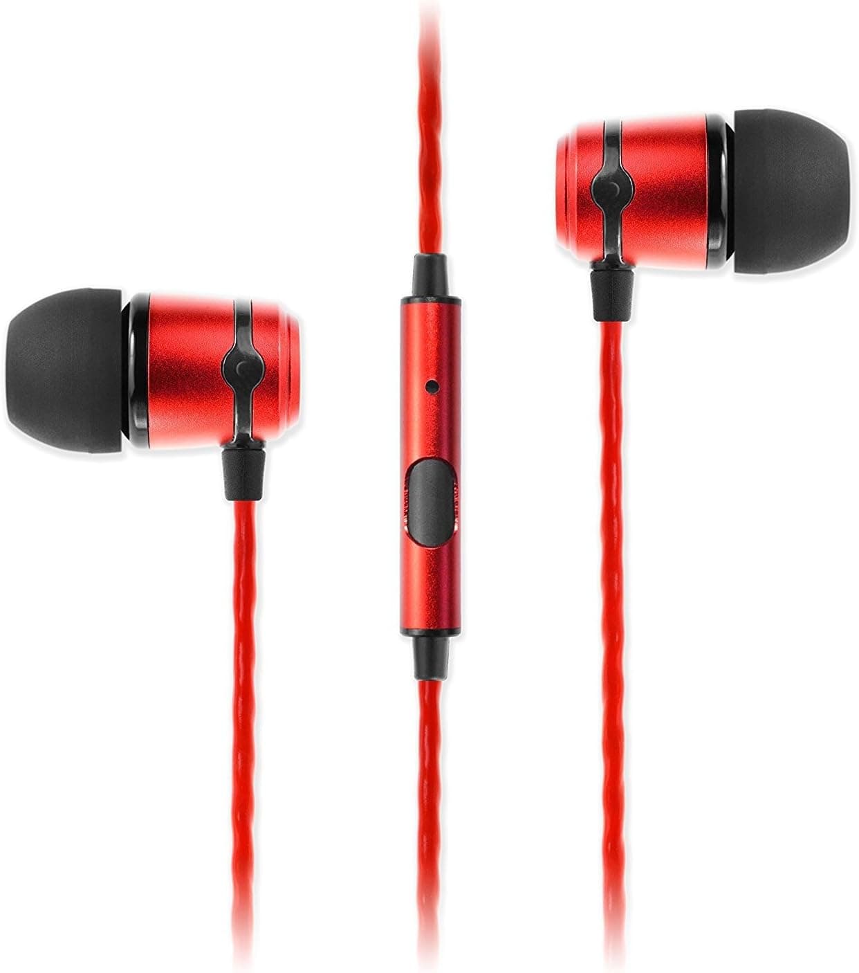SoundMAGIC E50S in Ear Isolating Earphones with Microphone (Red)