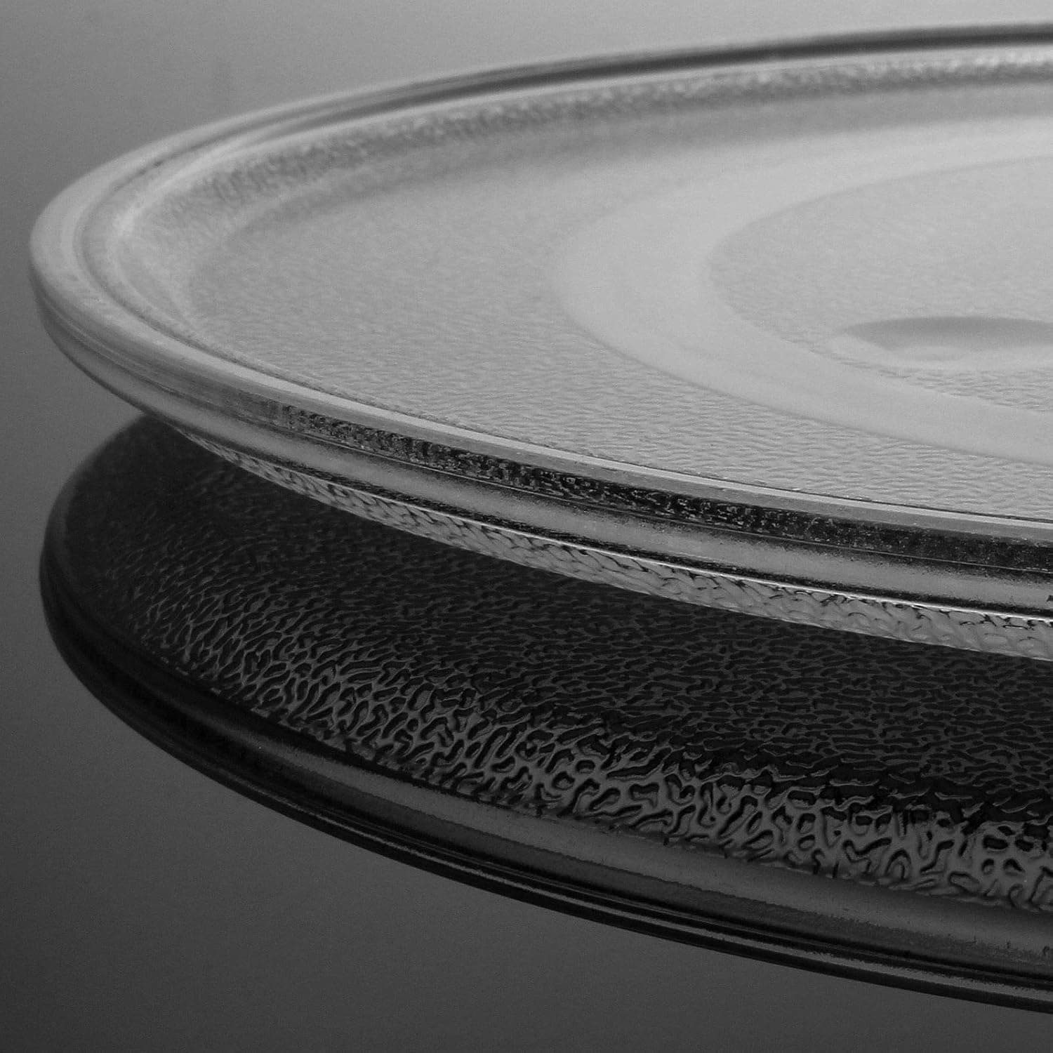 Ziqi 12.5inchMicrowave Glass Plate, Microwave Glass Turntable Plate Replacement with Roller Support Rotating Ring and Turntable Coupler, Compatible with GE, Samsung, Equivalent to G.E. WB39X10002, WB39X10003