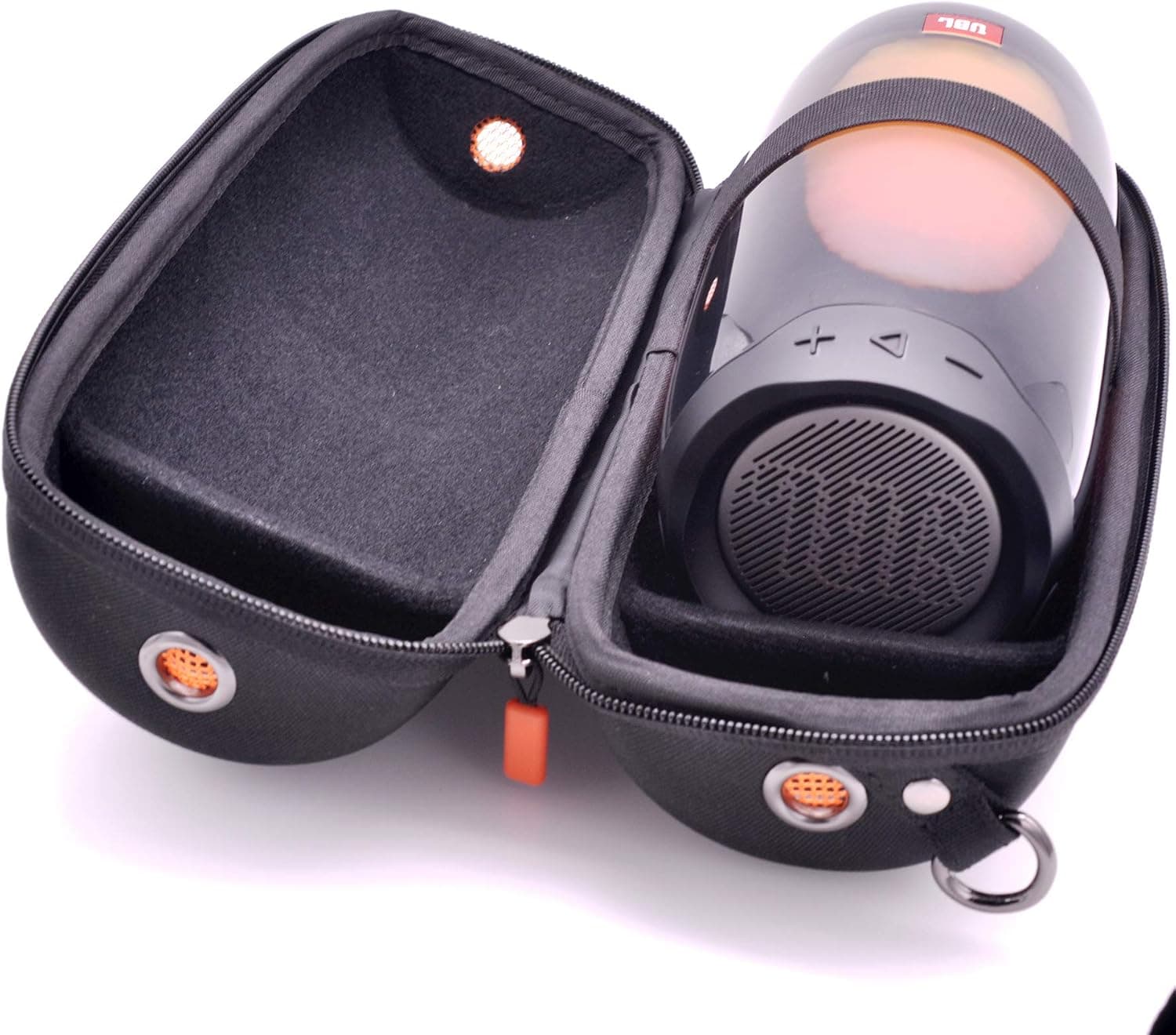 Portable Carrying Case Hard Shell Travel Storage Case with Adjustable Shoulder Strap for JBL Pulse 4 Bluetooth Speaker Black