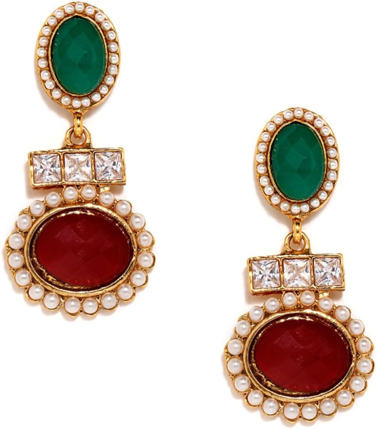 Bindhani Indian Bollywood style ethnic earrings jewelry for wedding and bridal party wear