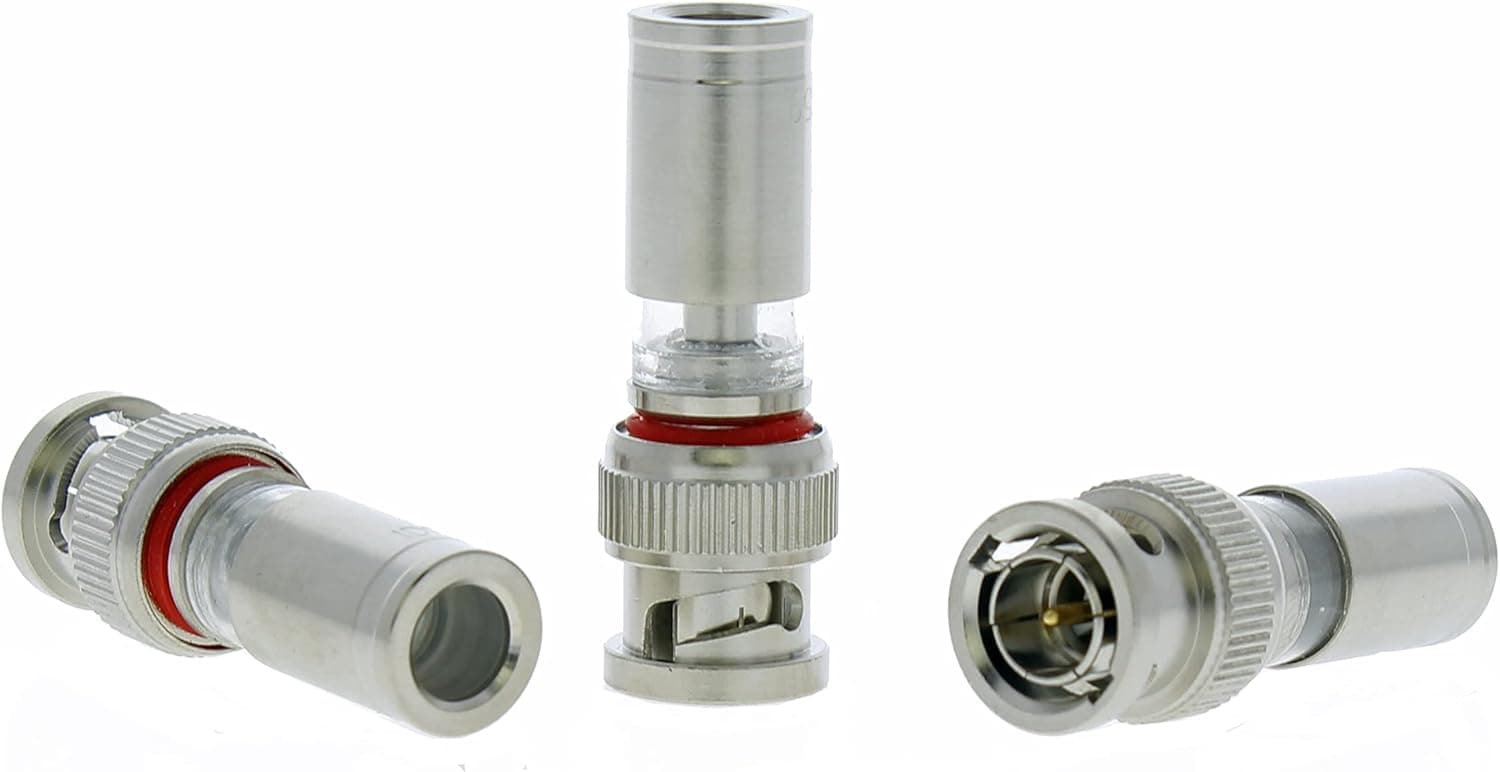 IDEAL Industries, Inc. 89-5047 BNC Compression Connectors, Coax Compression Connector for RG-59 Cable, 35 Connectors, Jar