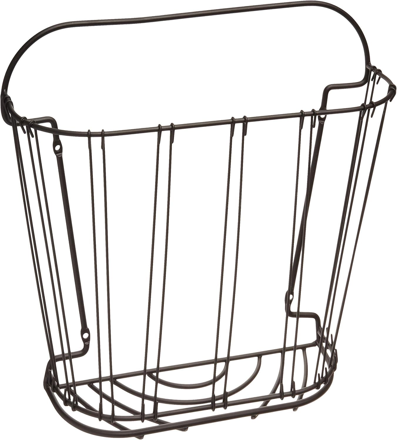 Spectrum Diversified Double Wire Wall-Mount Magazine Rack, Black