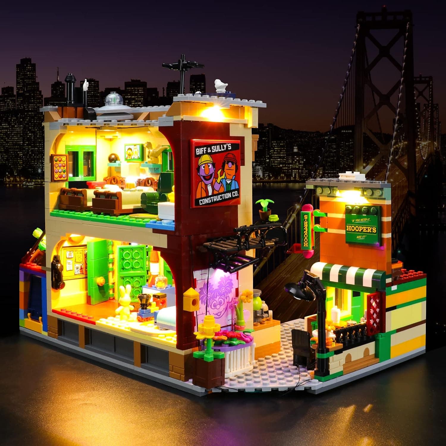 Vaodest LED Light for Lego Sesame Street 21324 Model,Design and Configuration Compatible with Model 21324 (LED Light Only, Not Building Block Kit)