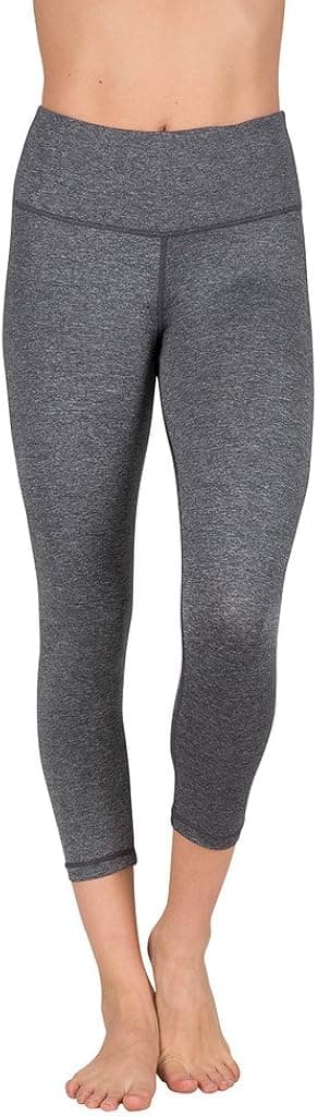 90 Degree By Reflex – High Waist Tummy Control Shapewear – Power Flex Capri - Heather Eclipse - Small