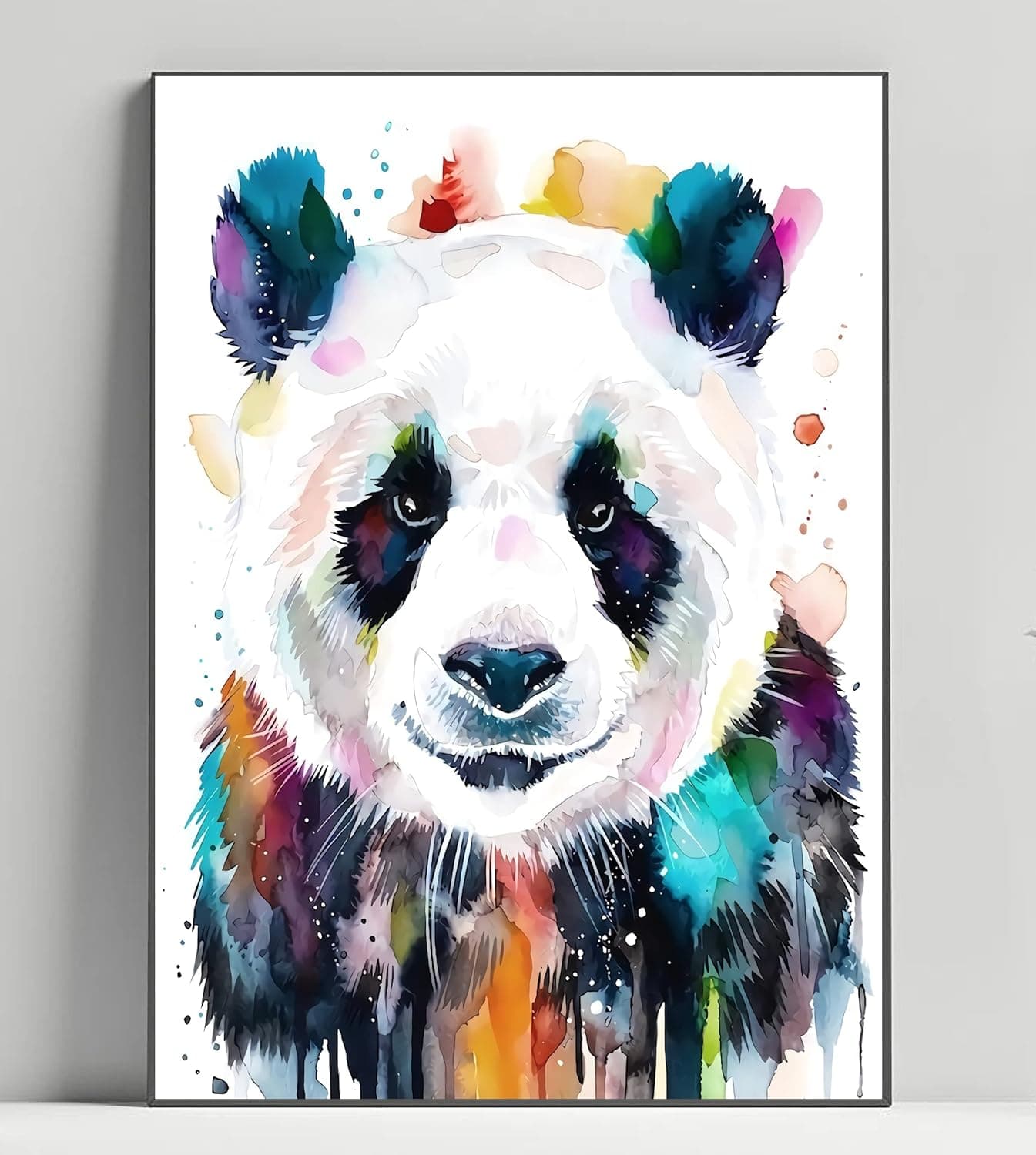 Panda Premium Poster Wall Art - Professional Artwork Print - Hanging Decor For Room - Great Gift Idea (11x14) Multi