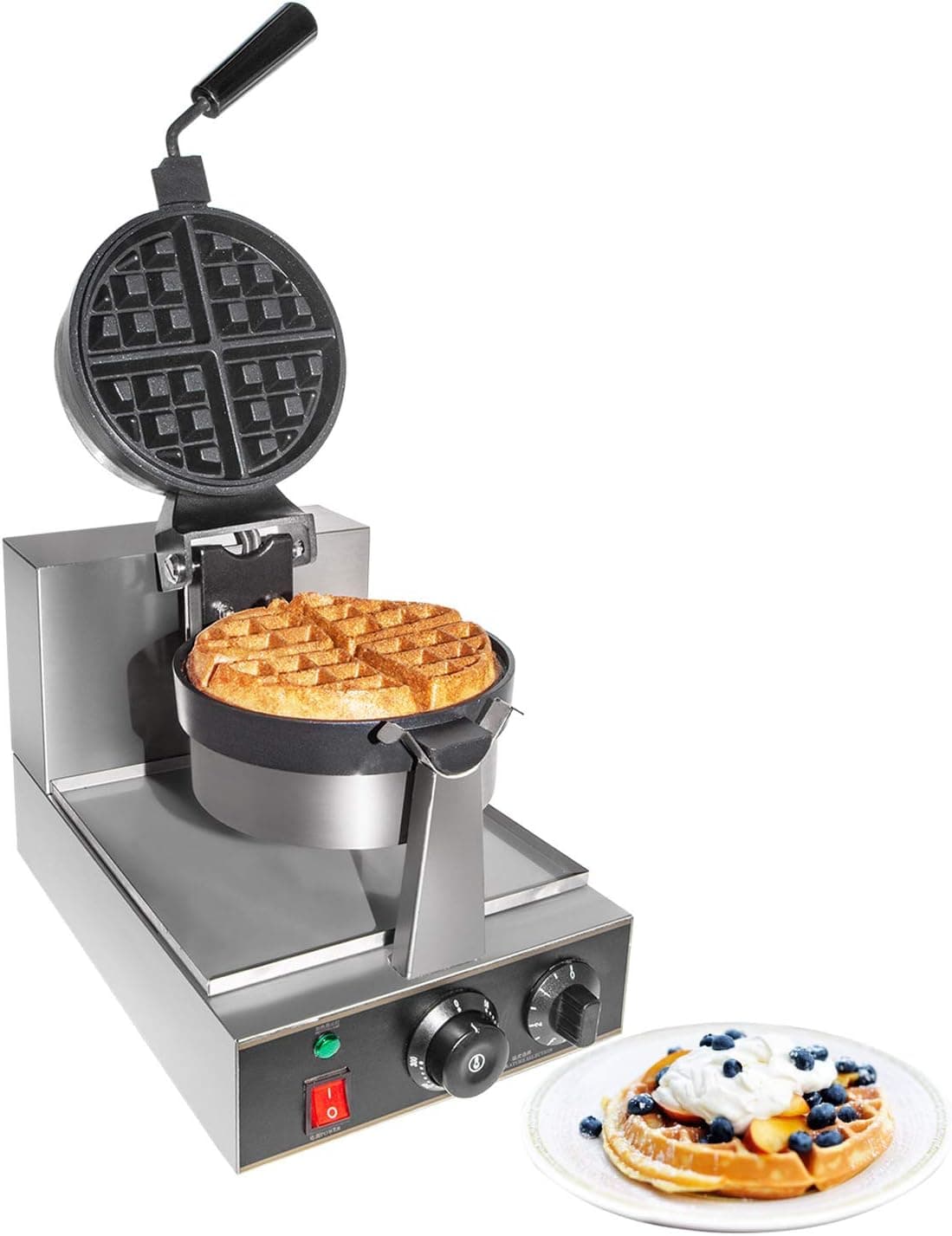 ALDKitchen IMPROVED Rotate Waffle Maker/Commercial waffle baker/waffle baking machine waffle baker machine