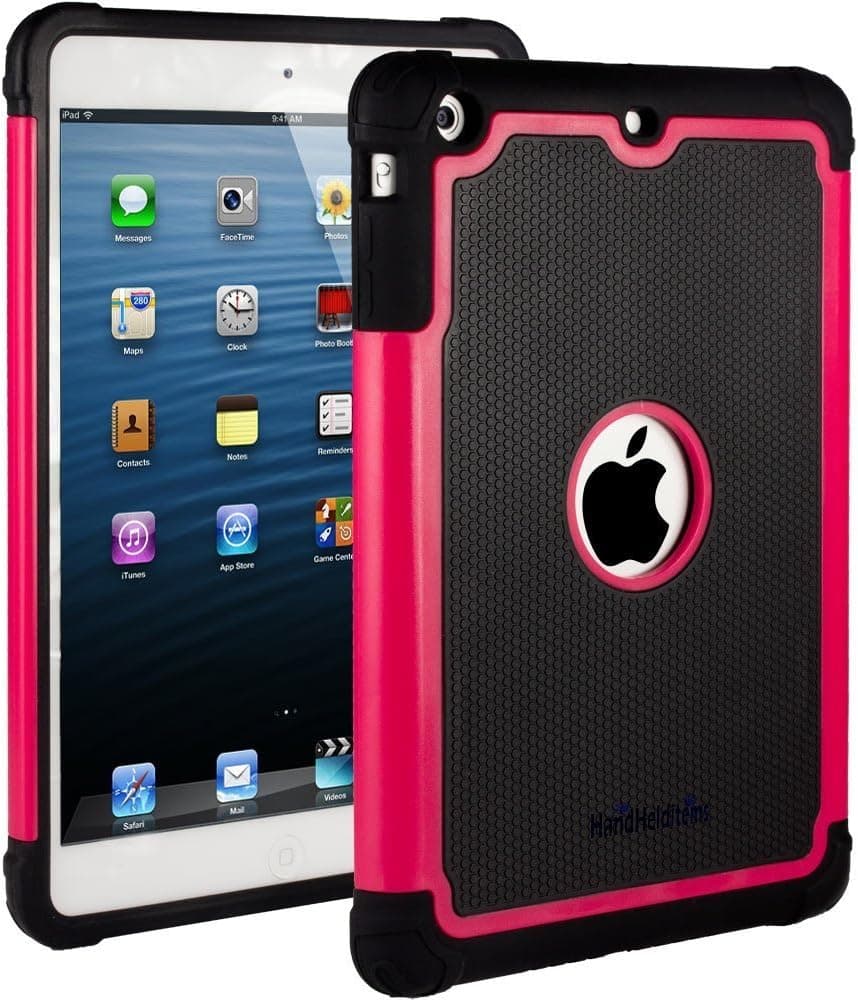 HHI Aero Armor Case for iPad Mini 3, iPad Mini Retina Display and iPad Mini - Hot Pink (Package include a HandHelditems Sketch Stylus Pen)