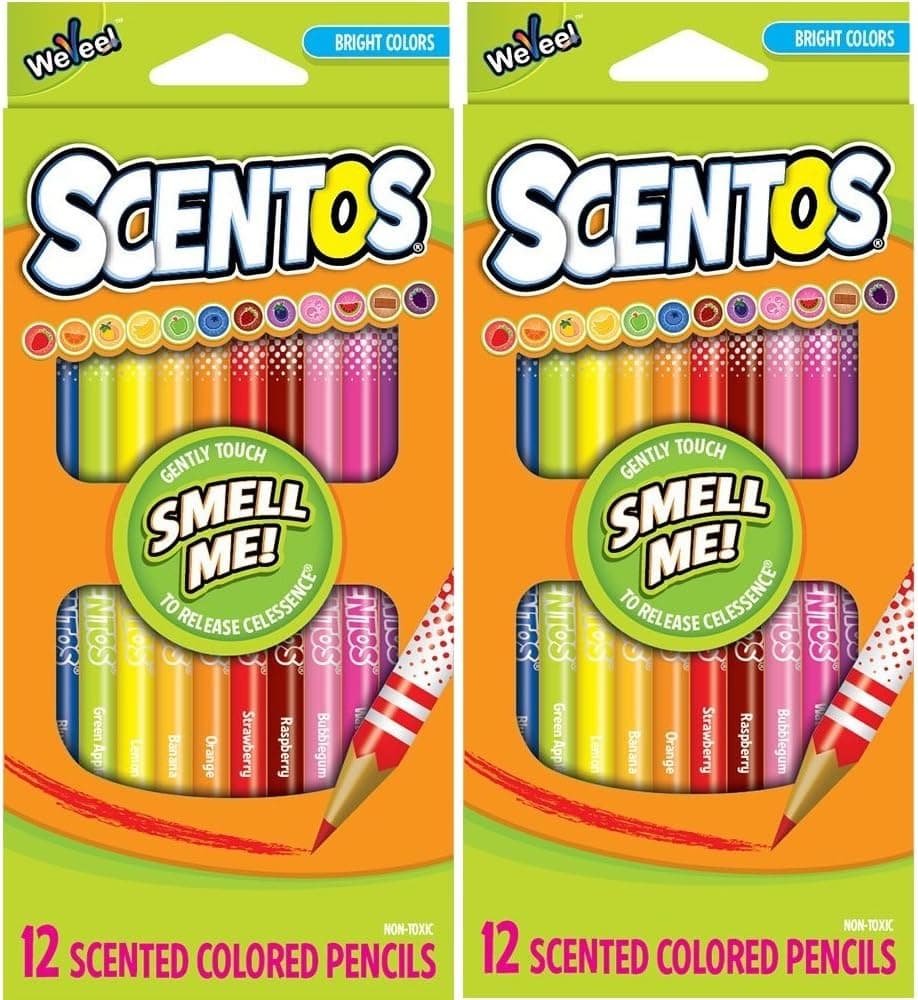 Scentos Colored Pencils, 2 Pack