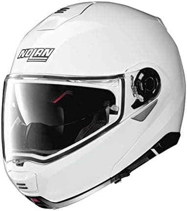 Nolan N100-5 Motorcycle Helmet Metallic White XLarge