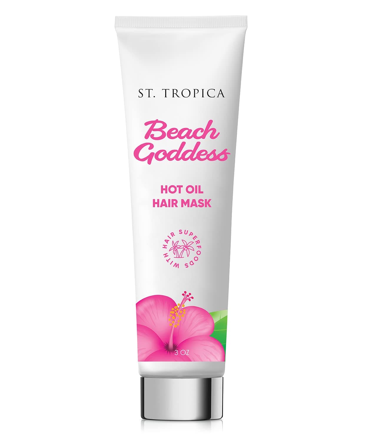 St. Tropica Beach Goddess Hot Oil Hair Mask #1 Ranked on Skin Deep, with Biotin + Hair Superfoods for STRONGER, THICKER, LUSTROUS Hair. Restorative Hair Mask, Deep Conditioner, Hot Oil Treatment…