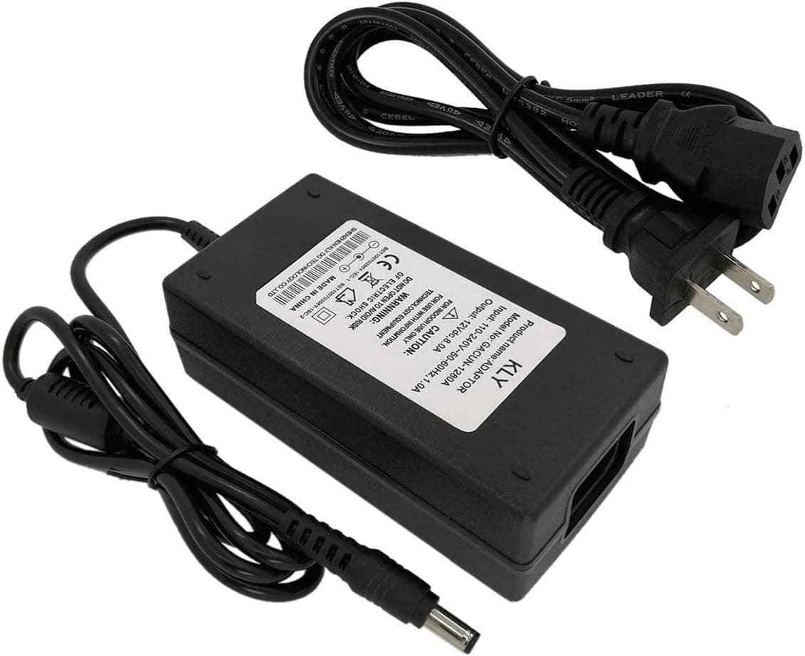 YUNBO DC 12V 8A Power Supply Adapter，96W AC 110-240V to DC 12V 8A Transformers for 12V LED Strip Lights CCTV Camera Wireless Router