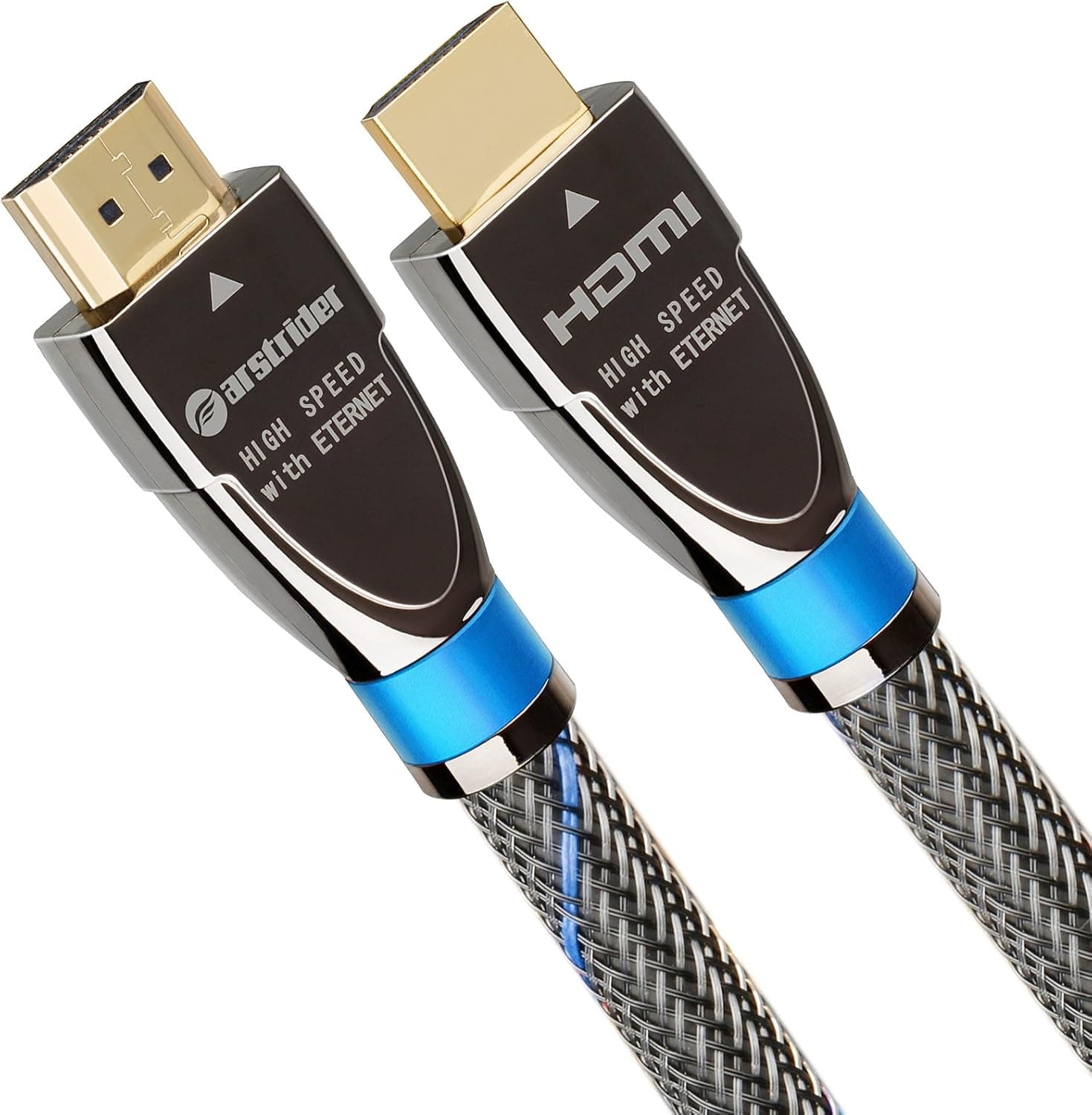 Farstrider 4K HDMI Cable/HDMI Cord 3ft - Ultra HD 4K Ready HDMI 2.0 (4K@60Hz 4:4:4) - High Speed 18Gbps - 28AWG Braided Cord-Ethernet /3D / HDR/ARC/CEC/HDCP 2.2 / CL3