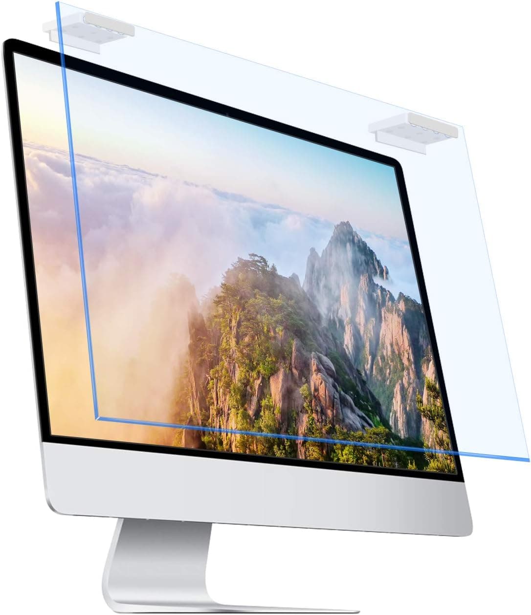 Hanging 20, 21.5, 22 Inch Blue Light Screen Protector for Computer Screen Blue Light Blocker, Anti Glare Computer Screen Cover