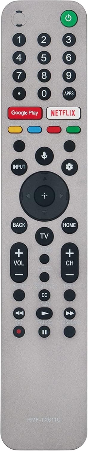 RMF-TX611U Replace Remote Controller Compatible with Sony Smart TV XBR Z8H Series XBR-Z8H XBR-75Z8H XBR75Z8H XBR-85Z8H XBR85Z8H