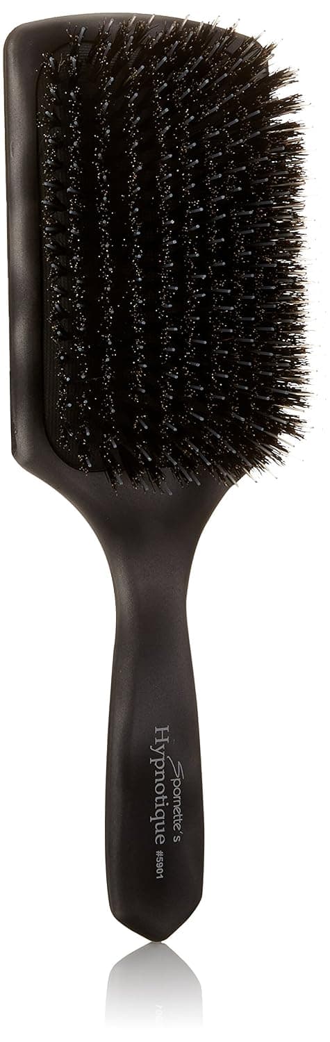 Spornette Hypnotique Boar with Nylon Paddle in Silver, 5.2 Ounce