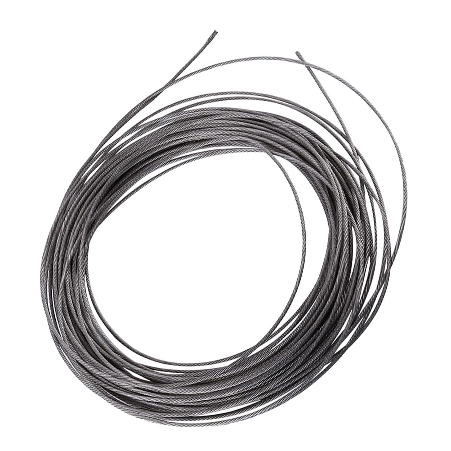 1Pcs 1.5mm Diameter 1/8 Inch Stainless Steel Cable Wire Rope 304 Wire Rope for Deck Cable Railing Kit DIY Balustrade Handrail Cable, 15m / 49.2ft Wire Cable