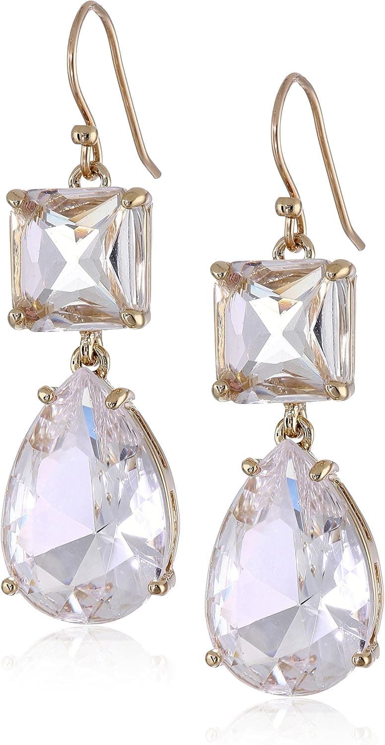 kate spade new york "Vegas Jewels" Clear Drop Earrings