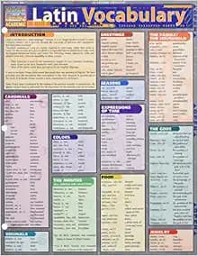 Latin Vocabulary (Quickstudy Reference Guides - Academic)