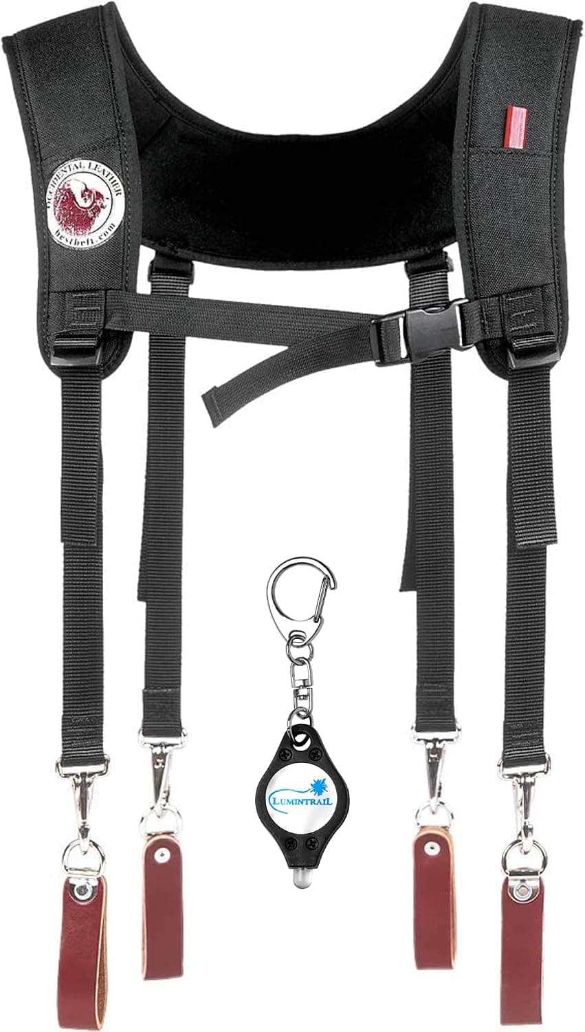 Occidental 1546 Stronghold Lights, Ultra-Light Industrial Nylon Suspension Set with a Lumintrail Keychain Light
