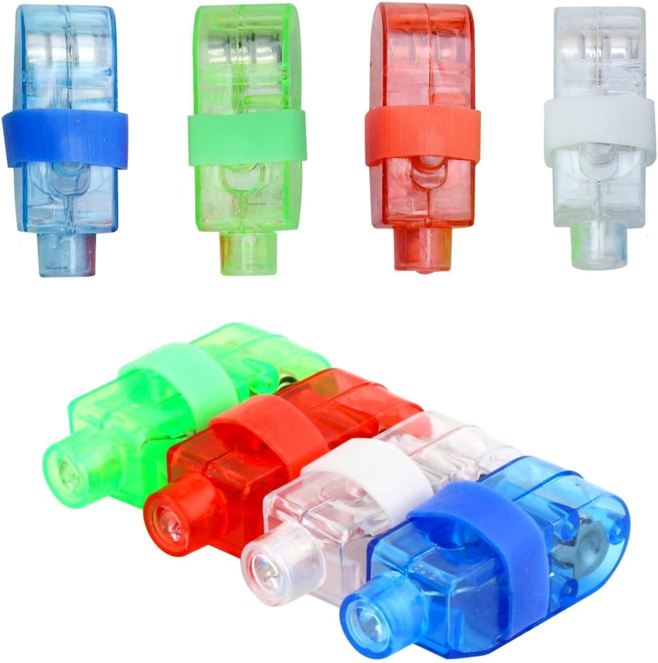 LED Finger Lights 40 Pack | Multicolor Novelty Finger Beams for Kids