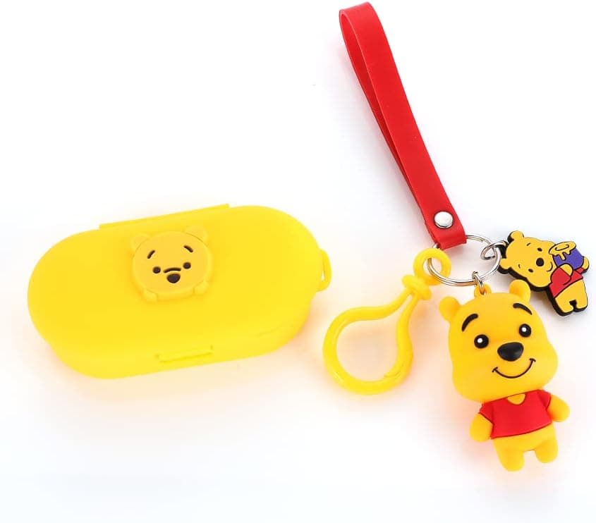 Bose Sport Case Protective Cover with Doll Keychain, Suublg Silicone Cartoon Headphones Case Fit Designed for Wireless Bose Sport Earphone (Not for Bose QuietComfort Earphone)
