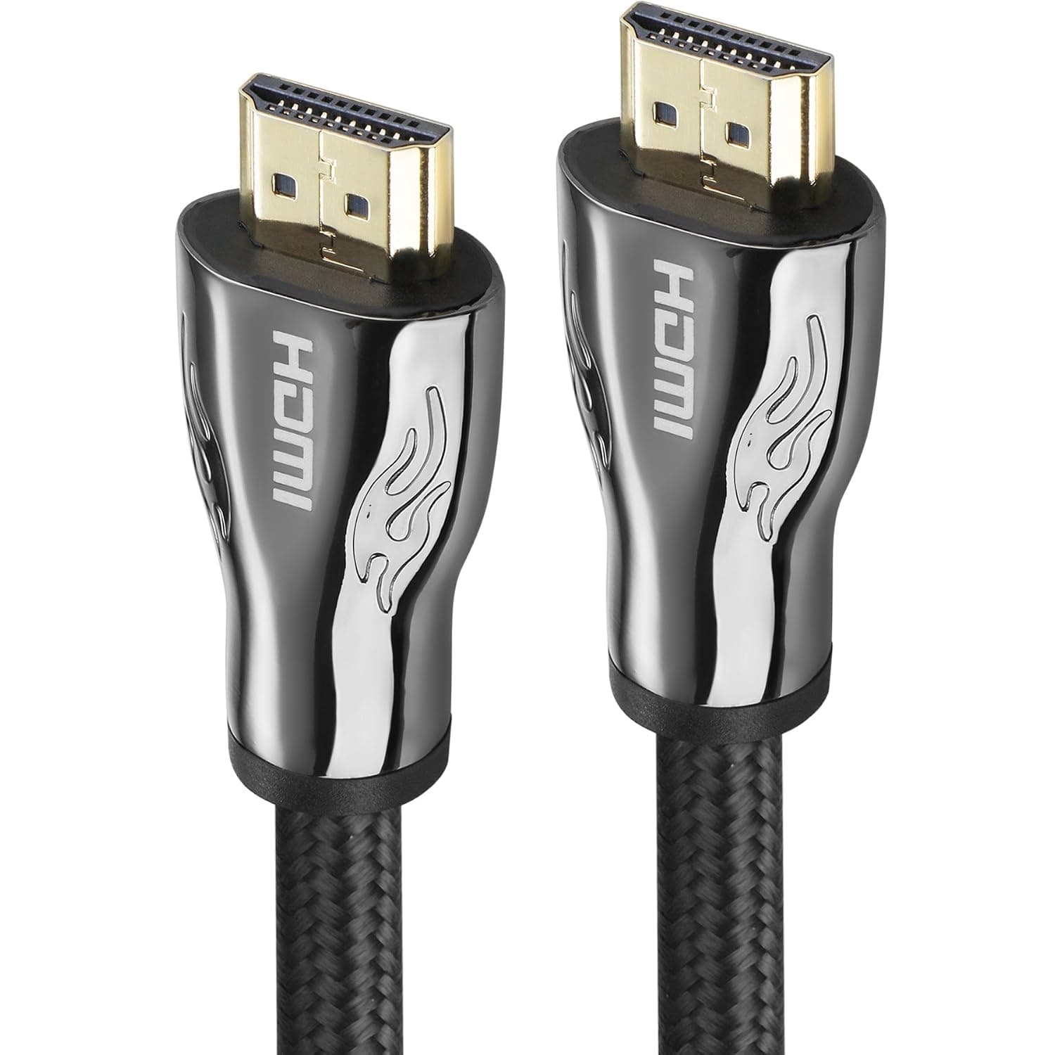 A-tech High Speed 26AWG Braided Cord HDMI 2.0 Cable 33ft 24Gbps [Supports 4K 2160p, HD 1080p, 3D, Ethernet] Audio Return Video for PC, 3D Television, Xbox360, PS3/4, Apple TV and More