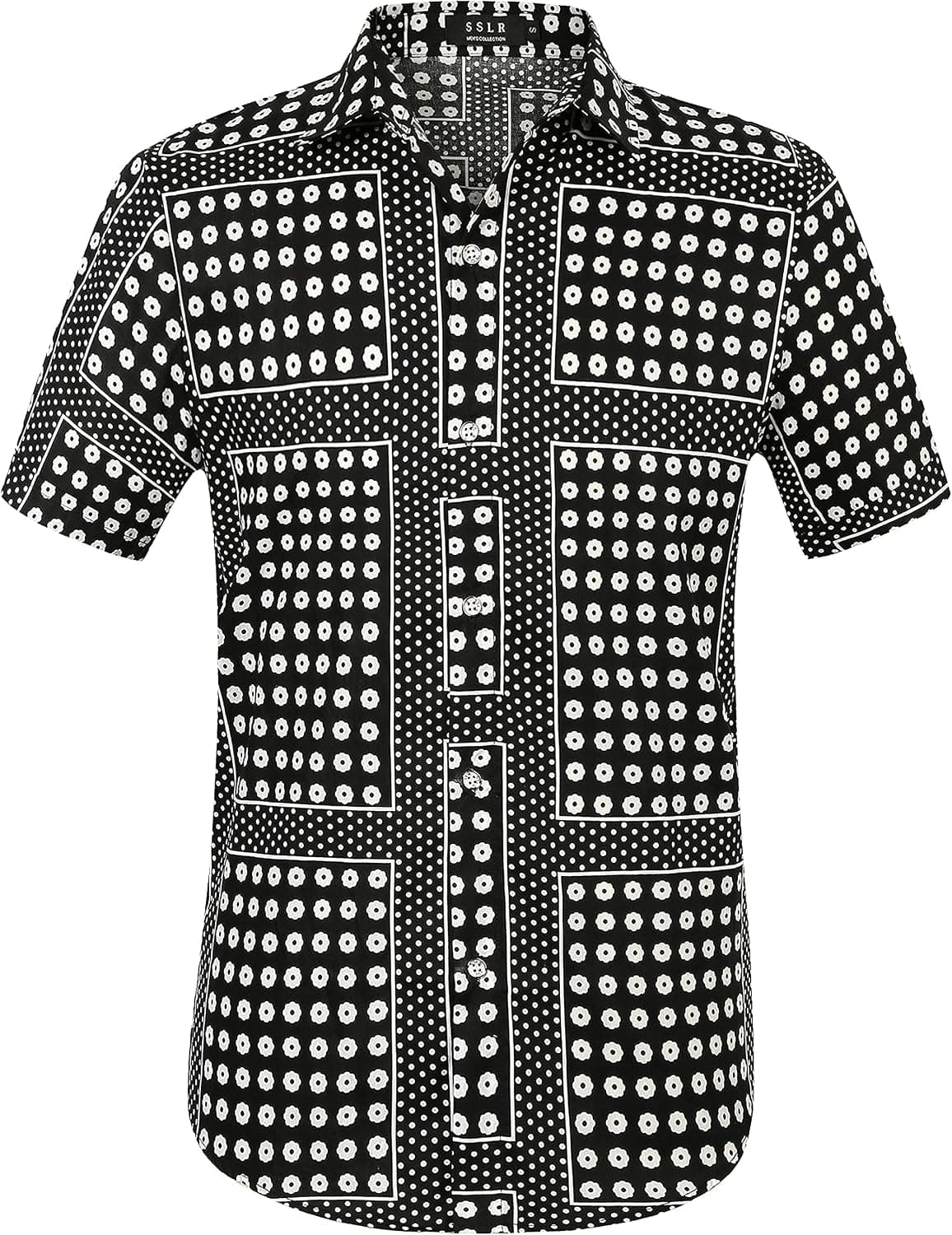 Hawaiian Shirt for Men, Beach Shirts for Men, Tropical Shirts Short Sleeve Floral Casual Button Down