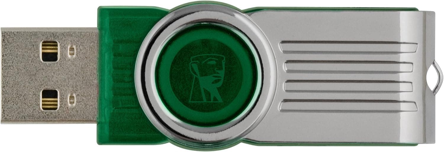 Kingston Digital 64 GB Data Traveler 101 G2 USB 2.0 Drive, Green (DT101G2/64GBET)