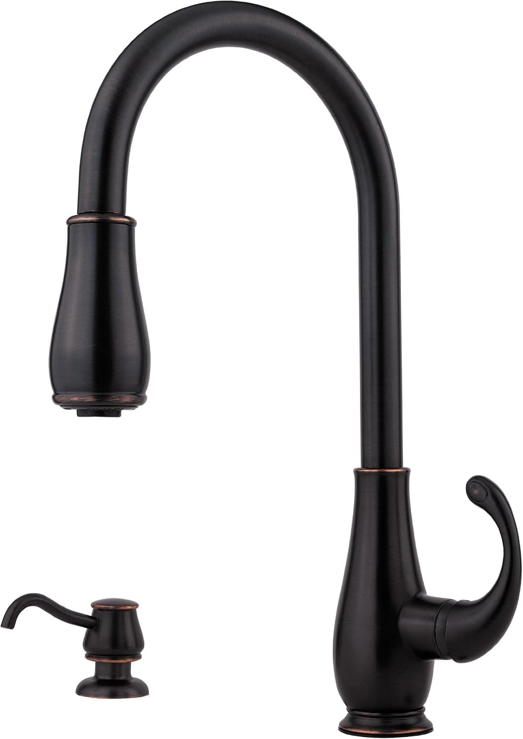 Pfister F-529-7DYY Treviso High-Arc Pull-Down Kitchen Faucet, Tuscan Bronze
