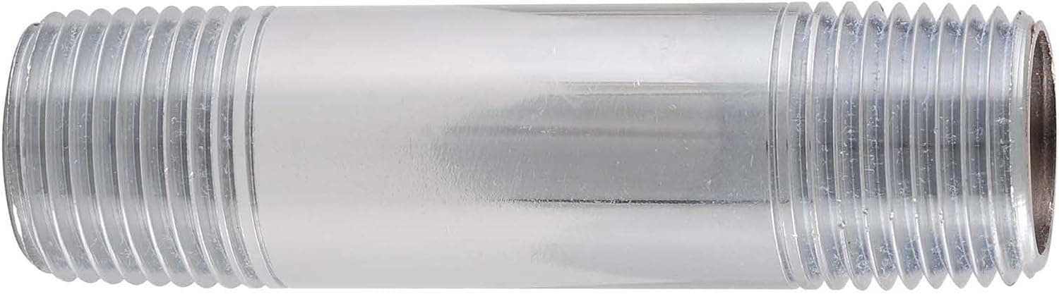 LDR Industries 326 12X2 Pipe Nipple, 1/2" x 2", Chrome