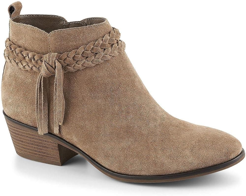 Michael By Michael Shannon Womens Mallory Ankle Bootie Shoes, Taupe, US 7.5