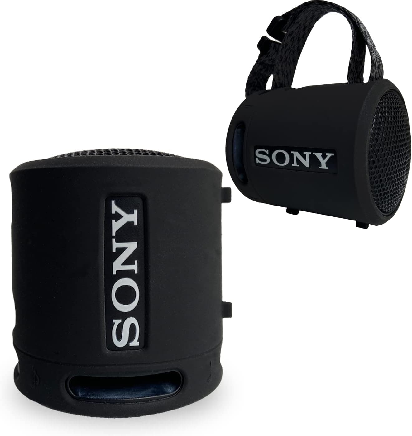 Silicone Cover Case for Sony SRS-XB13 Extra BASS Wireless Portable Compact Speaker, Protective Skin Sleeve Shell for Sony SRS-XB13 Speaker Accessories (Black)